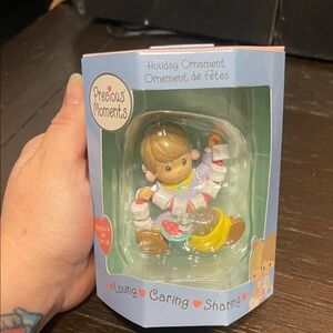 Precious Moments (2002) Ornament with Yellow and Brown Details